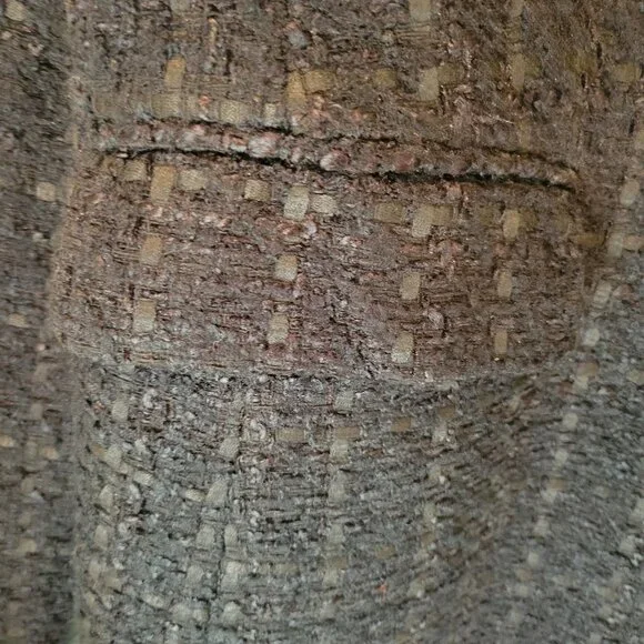 ANN TAYLOR TWEED DOUBLE-BREADTED BLAZER SZ 10 - Picture 5 of 14